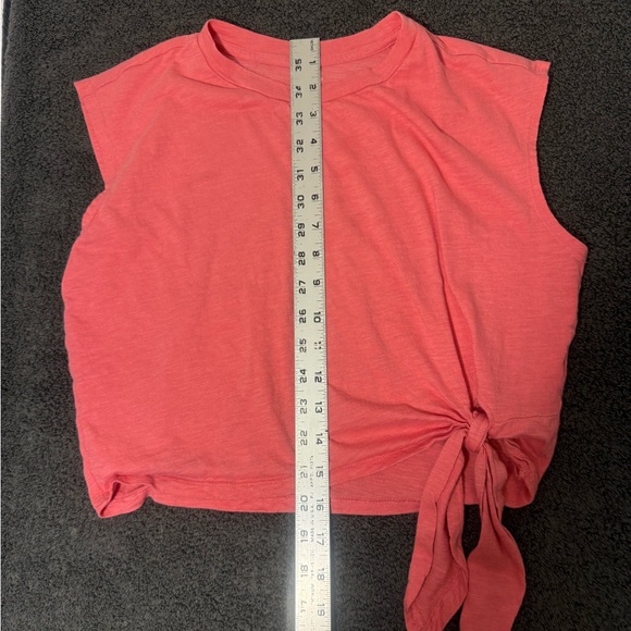 Banana Republic Coral Sleeveless Tie-Front Top - Picture 3 of 3